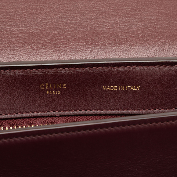 Pre-Loved Celine Medium Tricolor Leather Trapeze Satchel - Picture 5 of 7